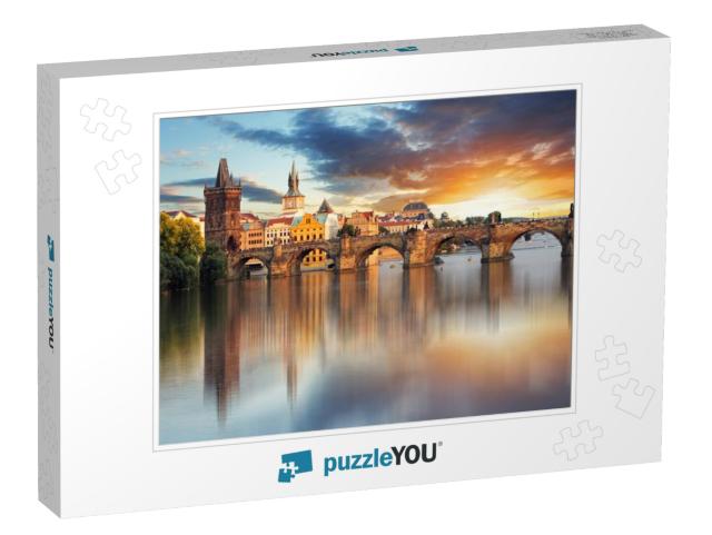 Prague - Charles Bridge, Czech Republic... Jigsaw Puzzle