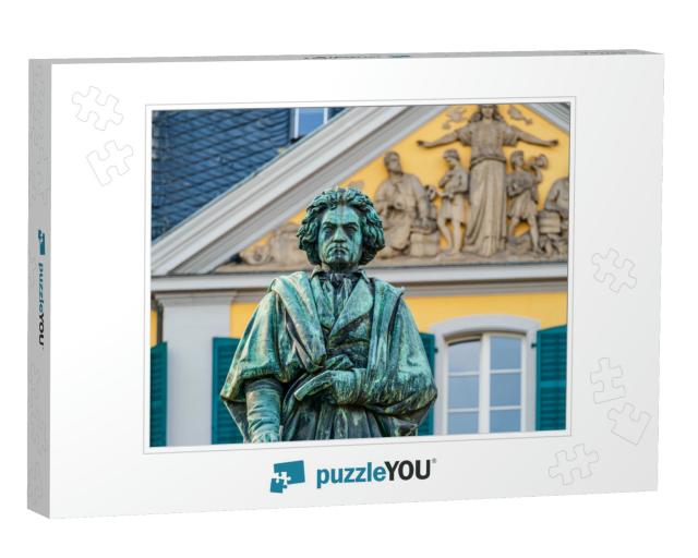 Beethoven Monument by Ernst Julius Hahnel, Large Bronze S... Jigsaw Puzzle