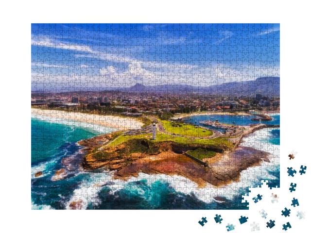 Headland of Wollongong City on Pacific Coast of Australia... Jigsaw Puzzle with 1000 pieces