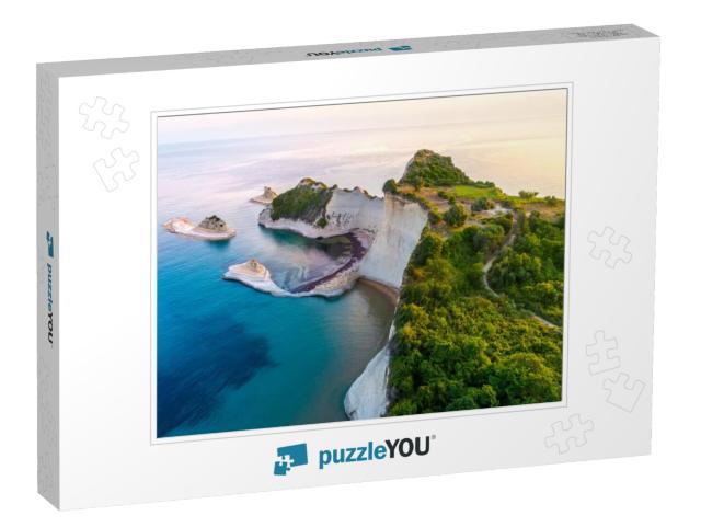 Beautiful View of Cape Drastis in the Island of Corfu in... Jigsaw Puzzle