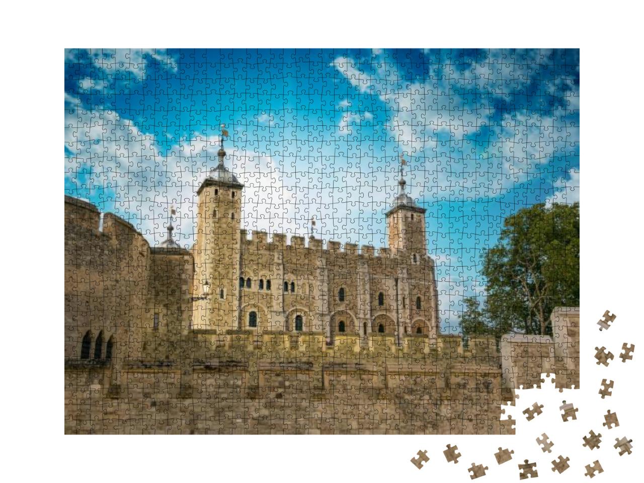 Tower of London - Autumn Sunset Colors - Uk... Jigsaw Puzzle with 1000 pieces