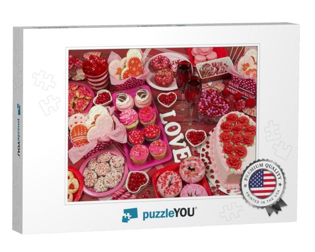 Valentine's Day Desserts Assortment Jigsaw Puzzle
