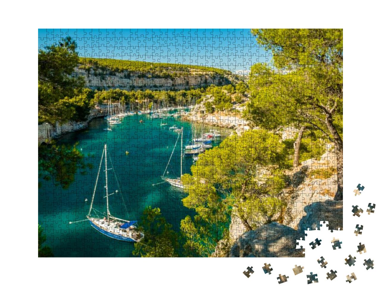 Calanque De Port Miou - Fjord Near Cassis Village in Prov... Jigsaw Puzzle with 1000 pieces