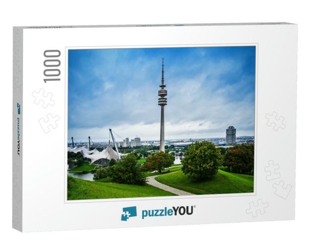 Olympic Park with Olympic Tower, Munich, Germany... Jigsaw Puzzle with 1000 pieces