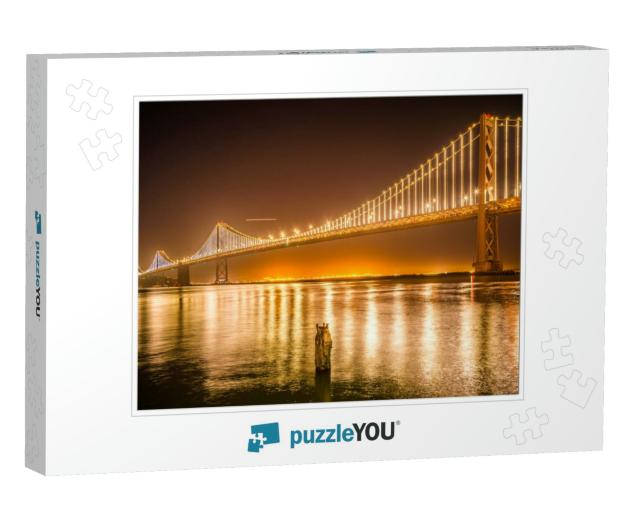 Oakland Bay Bridge Views Near San Francisco California in... Jigsaw Puzzle