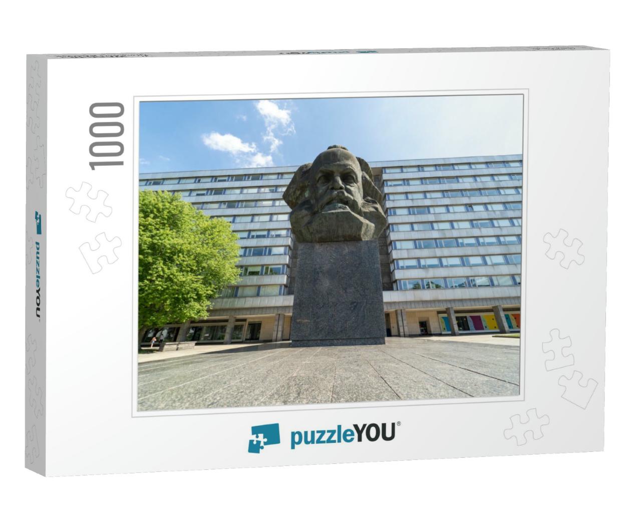 The Karl Marx Monument in Chemnitz... Jigsaw Puzzle with 1000 pieces