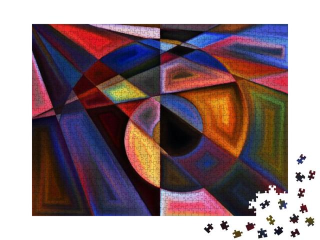 Plane Division Series. Arrangement of Abstract Forms & Sh... Jigsaw Puzzle with 1000 pieces