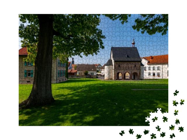 Lorsch Abbey with Kings Hall & Monastery Mound Near Worms... Jigsaw Puzzle with 1000 pieces