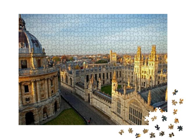 Radcliffe Camera & All Souls College, Oxford University... Jigsaw Puzzle with 1000 pieces