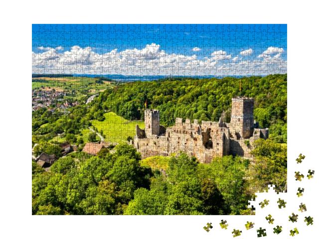 Roetteln Castle in Loerrach - the Black Forest, Baden-Wue... Jigsaw Puzzle with 1000 pieces
