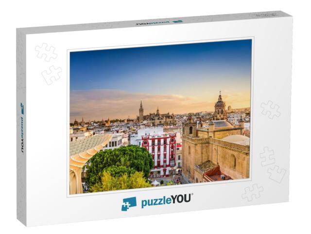 Seville, Spain Old Quarter Skyline... Jigsaw Puzzle