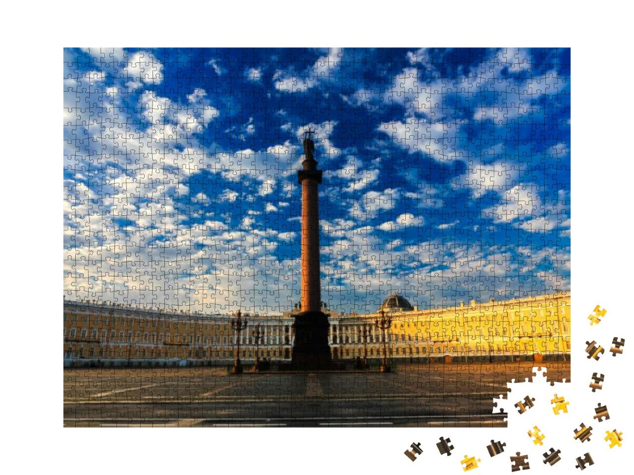 Morning At Palace Square, Saint-Petersburg, Russia... Jigsaw Puzzle with 1000 pieces
