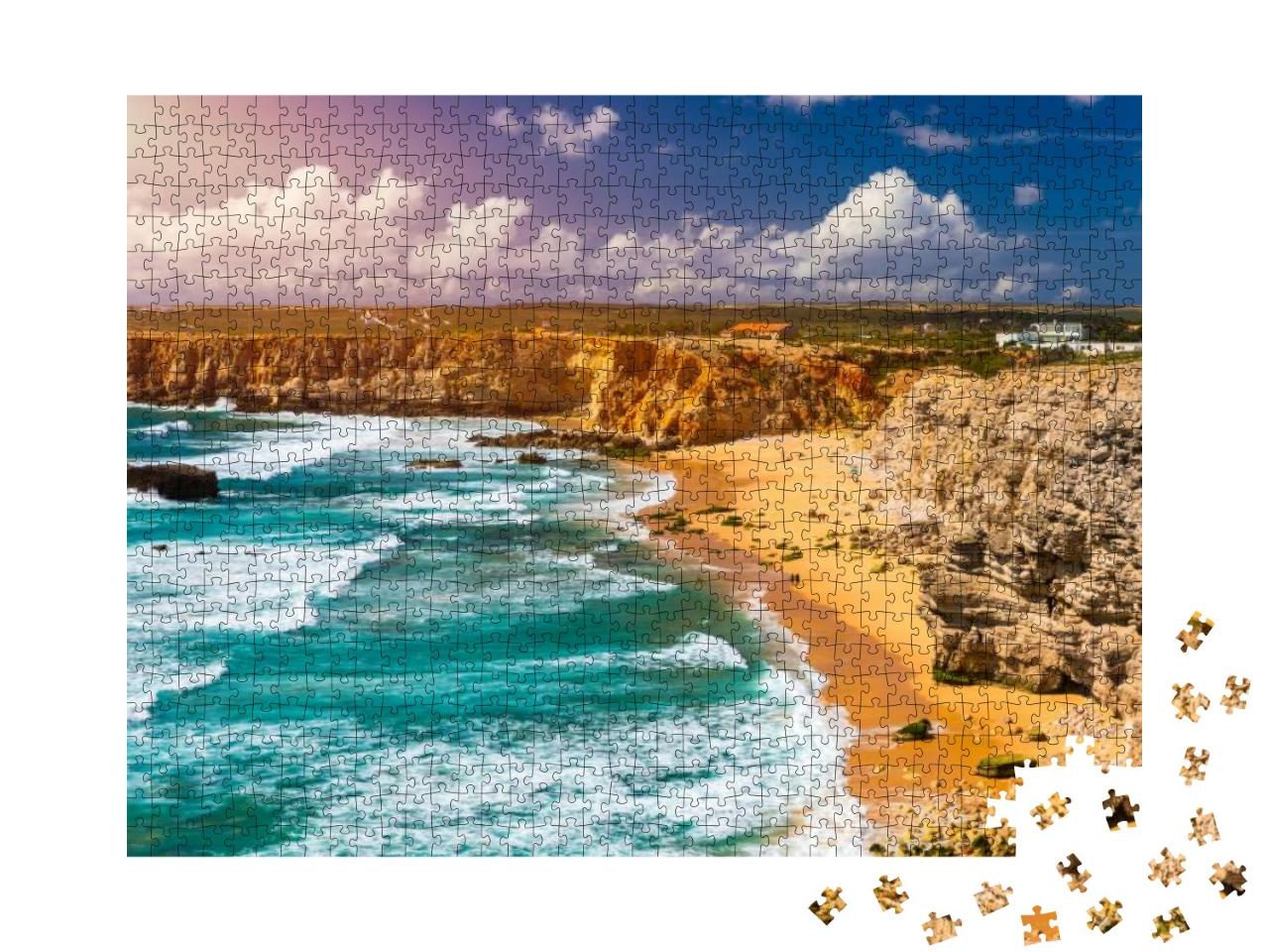 Panorama View of Praia Do Tonel Tonel Beach in Cape Sagre... Jigsaw Puzzle with 1000 pieces
