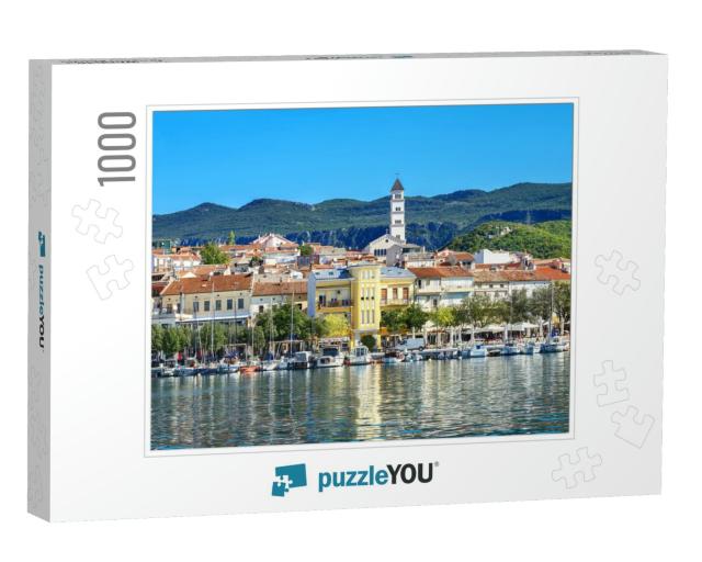 View of Mediterranean Coastal Town Crikvenica. Istria, Cr... Jigsaw Puzzle with 1000 pieces