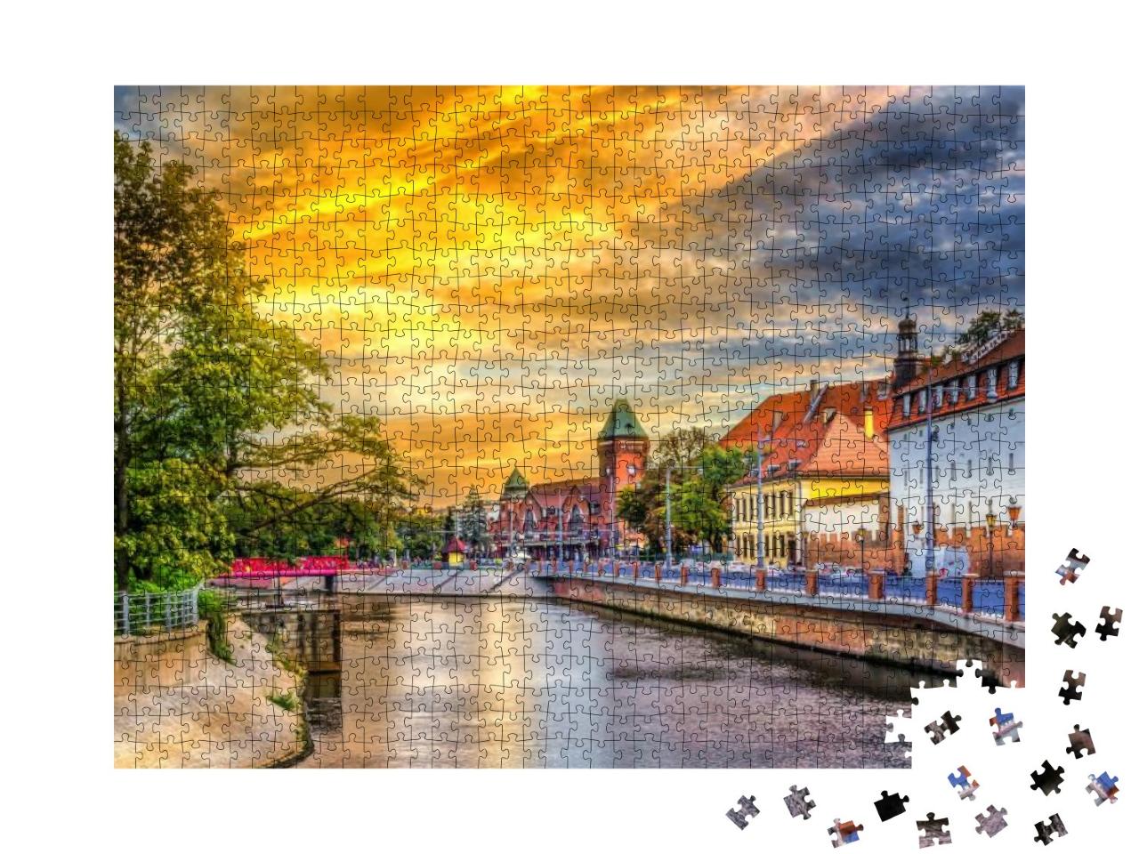 City of Wroclaw in a Sunny Summer, Poland... Jigsaw Puzzle with 1000 pieces