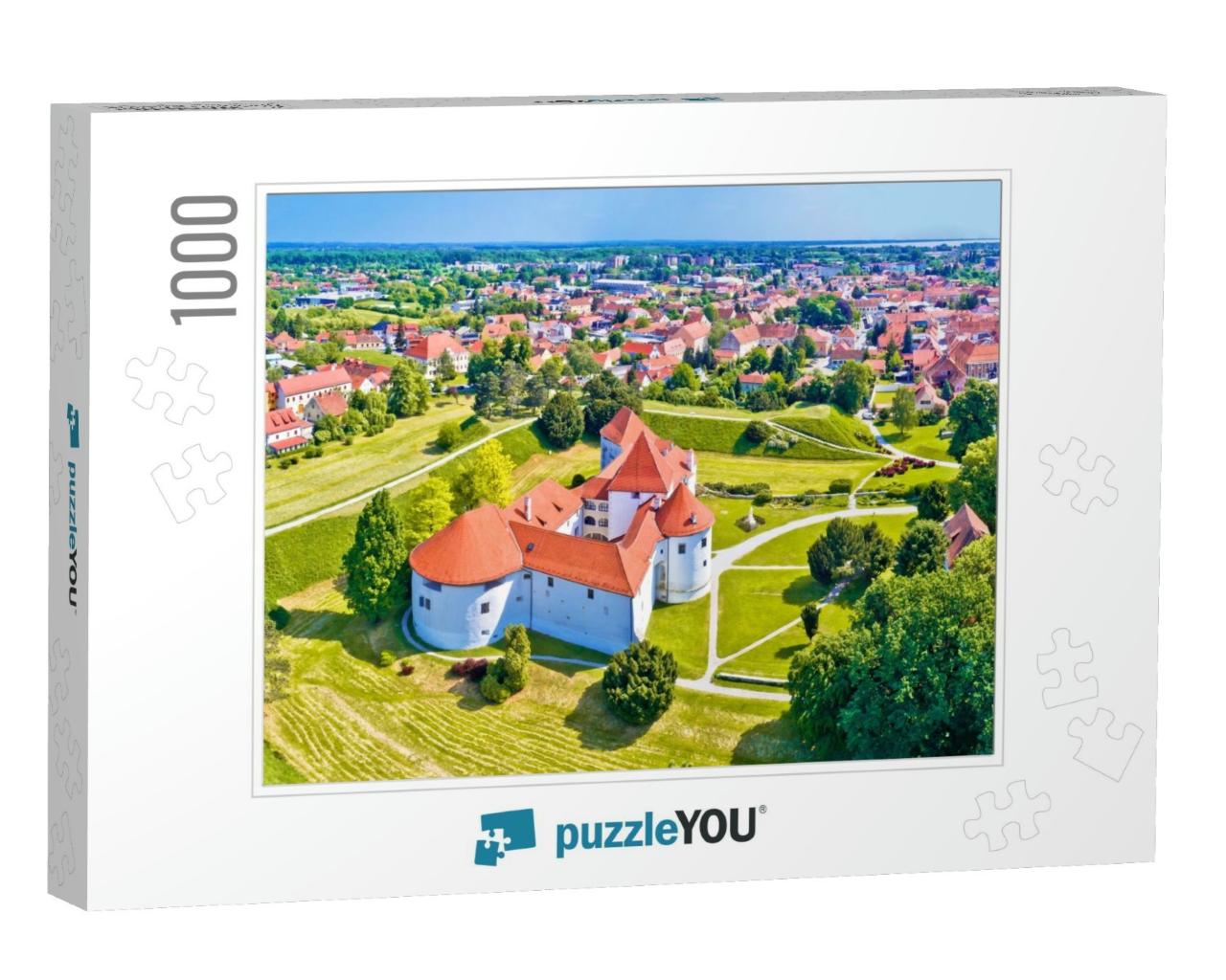 Historic Town of Varazdin Aerial Panoramic View, Northern... Jigsaw Puzzle with 1000 pieces