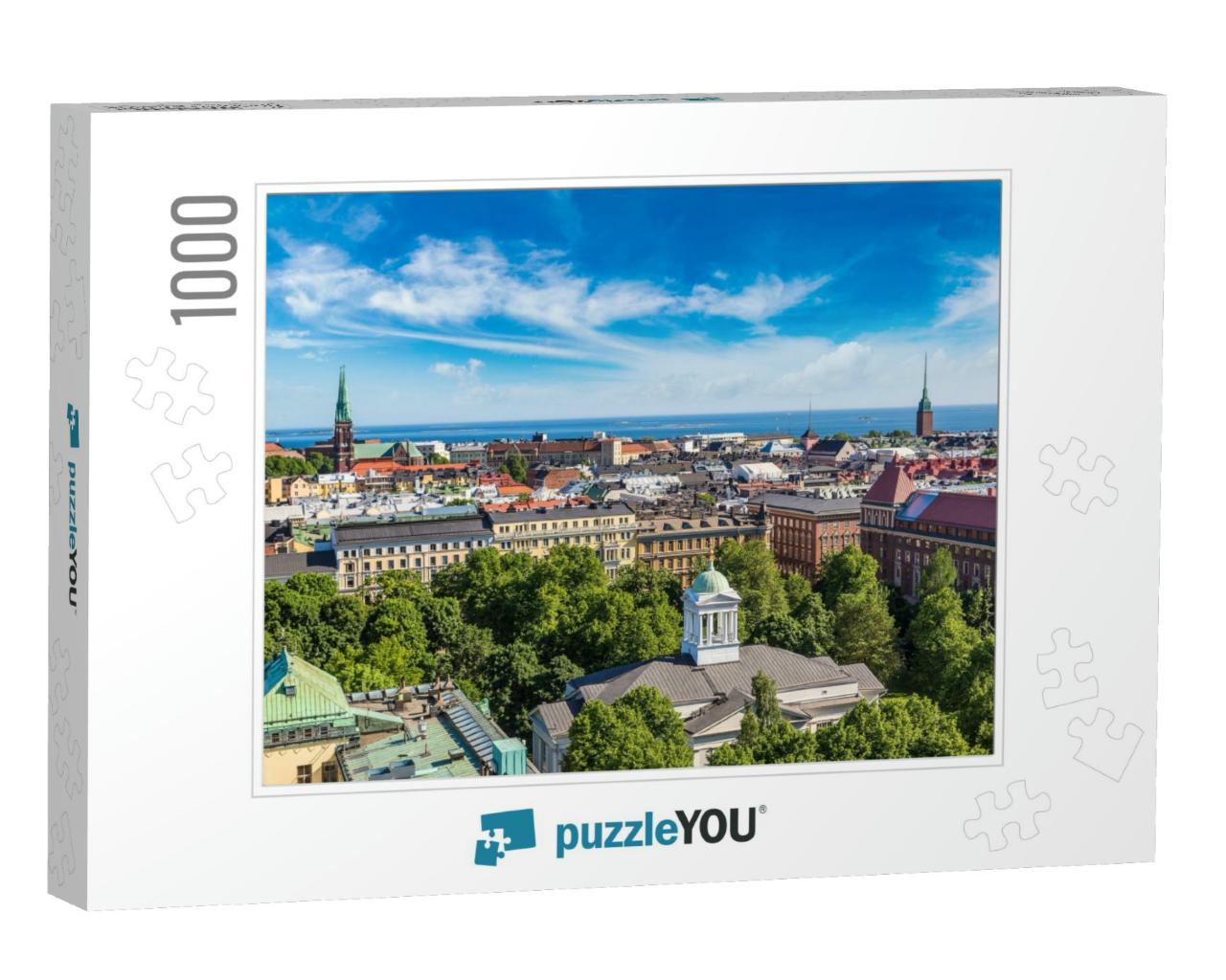 Panoramic Aerial View of Helsinki in a Beautiful Summer D... Jigsaw Puzzle with 1000 pieces