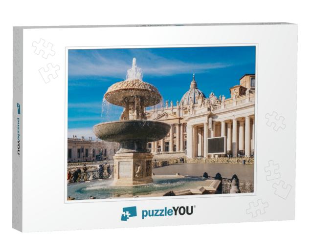Vatican City, Rome, Saint Peters Basilica in St. Peters S... Jigsaw Puzzle