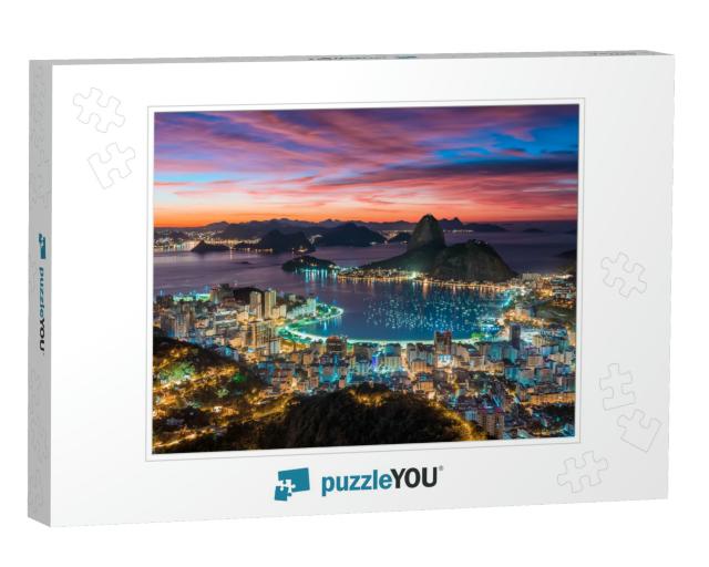Sunset in Rio De Janeiro - Brazil... Jigsaw Puzzle