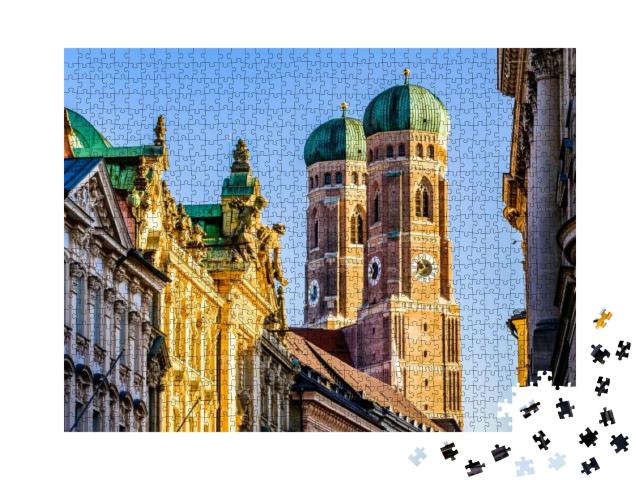 Munich Cathedral - Liebfrauenkirche in Munich - Germany... Jigsaw Puzzle with 1000 pieces