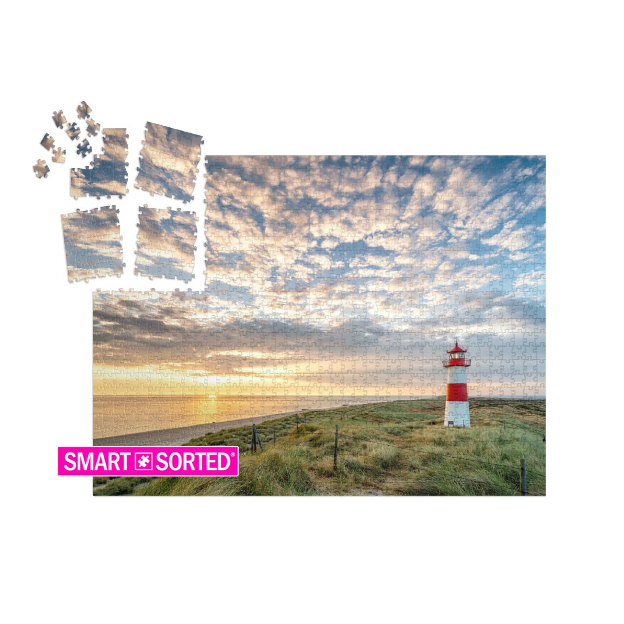 Red Lighthouse on the Island of Sylt in North Frisia, Sch... | SMART SORTED® | Jigsaw Puzzle with 1000 pieces