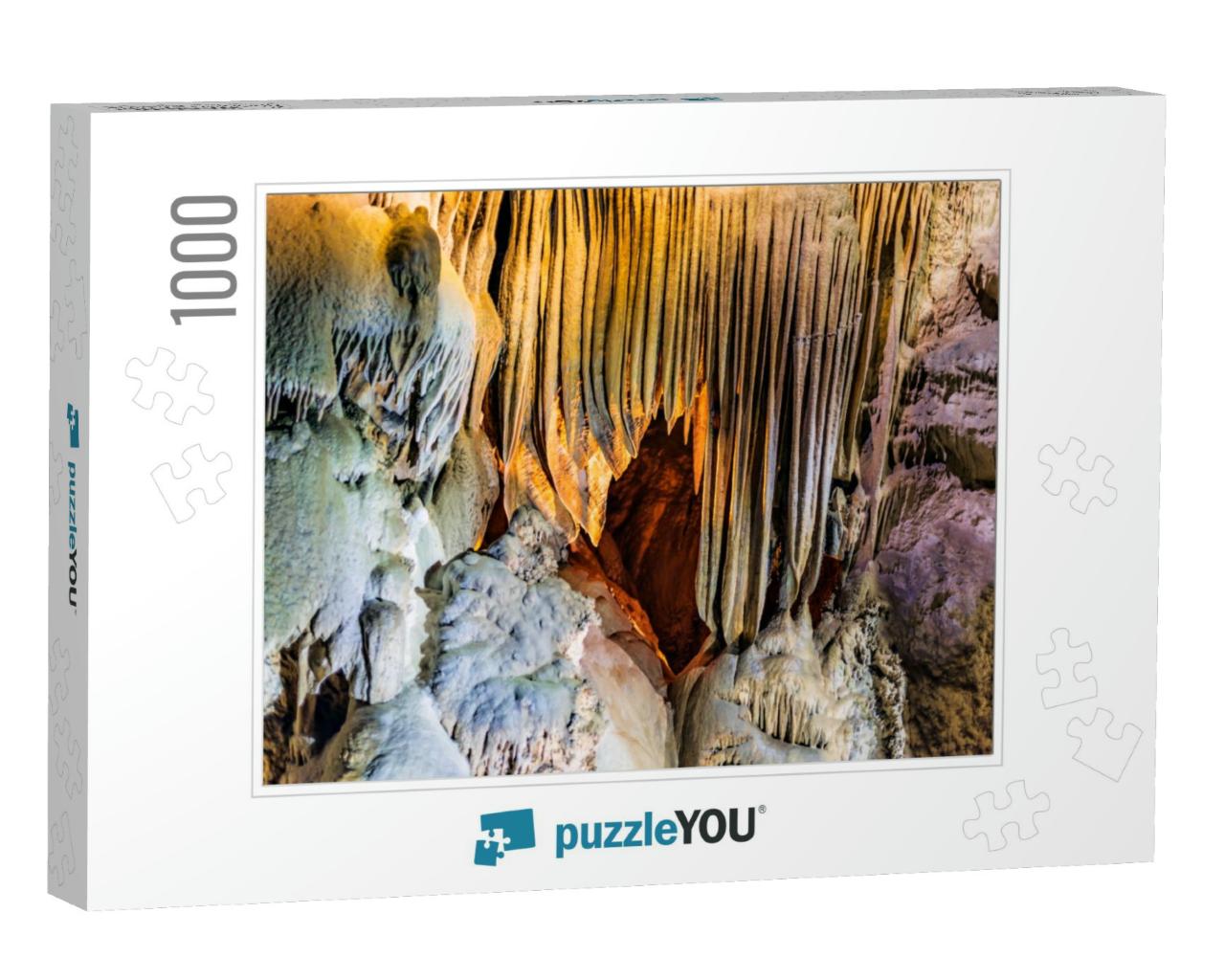 View At the Picturesque Rocks Formations in Crystal Cave... Jigsaw Puzzle with 1000 pieces