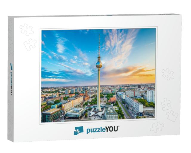 Aerial View of Berlin Skyline with Famous Tv Tower At Ale... Jigsaw Puzzle