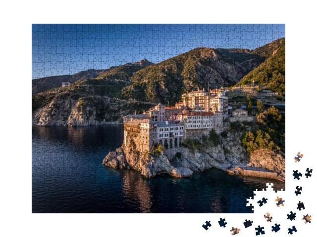 Mount Athos - Holy Mountain... Jigsaw Puzzle with 1000 pieces