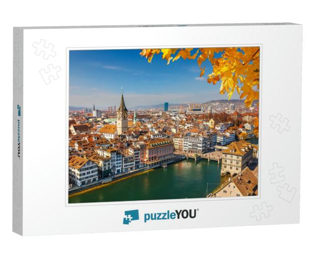 Downtown of Zurich At Sunny Day... Jigsaw Puzzle