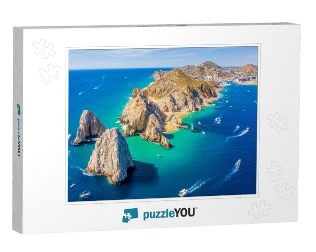 Aerial View of Lands End & the Arch of Cabo San Lucas, Ba... Jigsaw Puzzle