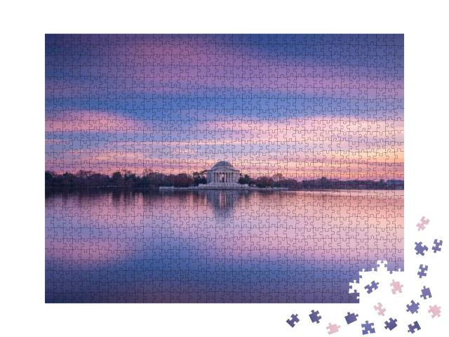 Thomas Jefferson Memorial At Sunset | Washington, D. C.... Jigsaw Puzzle with 1000 pieces
