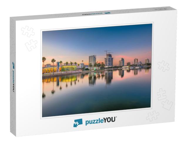 St. Petersburg, Florida, USA Downtown City Skyline At Twil... Jigsaw Puzzle