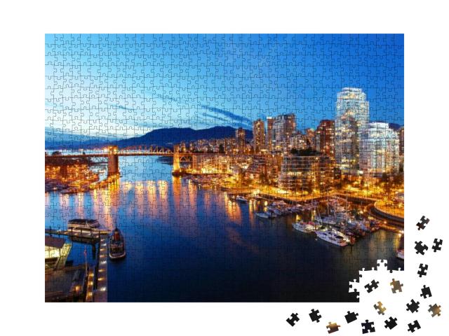 The City of Vancouver in Canada... Jigsaw Puzzle with 1000 pieces