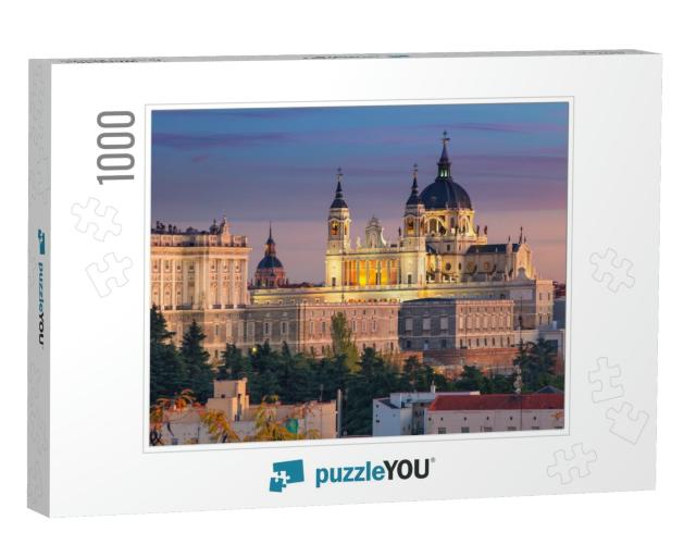 Madrid. Image of Madrid Skyline with Santa Maria La Real... Jigsaw Puzzle with 1000 pieces