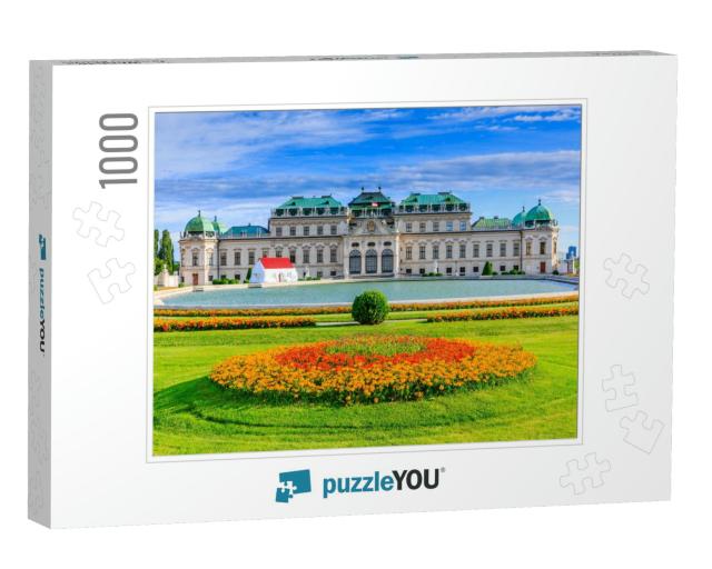 Vienna, Austria. Upper Belvedere Palace & Garden... Jigsaw Puzzle with 1000 pieces