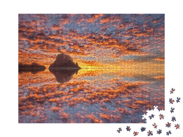 The Island of Es Vedra from Ibiza At Sunset, Spain... Jigsaw Puzzle with 1000 pieces