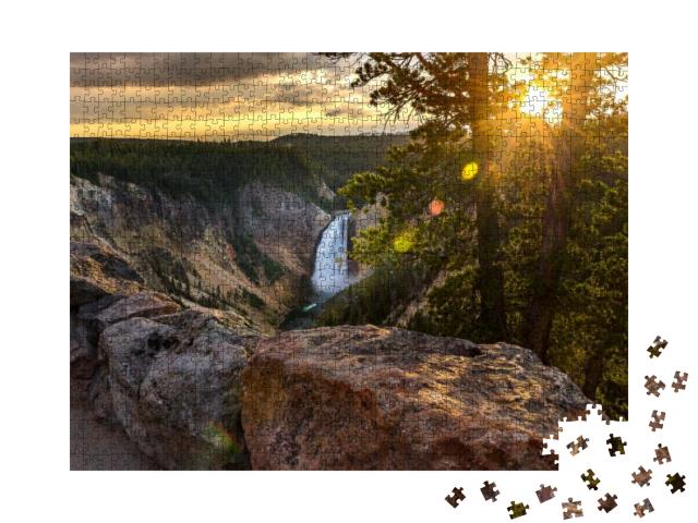 Grand Canyon of Yellowstone National Park, Landscape Phot... Jigsaw Puzzle with 1000 pieces