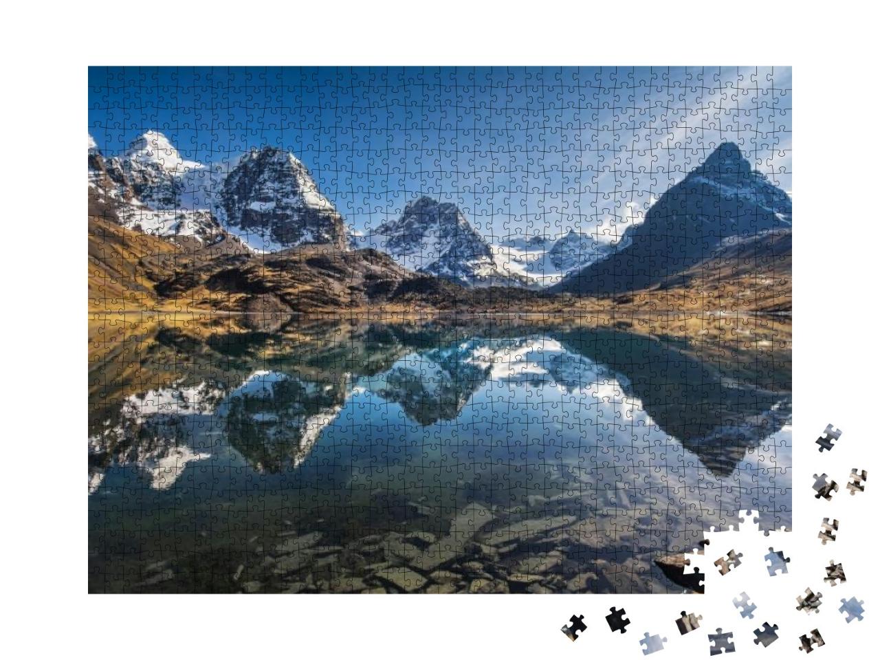Mountain Scenery, Andes, Bolivia... Jigsaw Puzzle with 1000 pieces