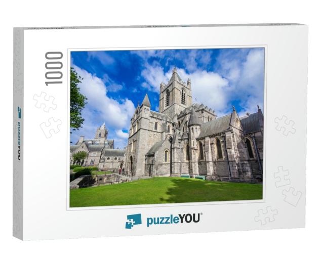 Sightseeing in Dublin Beautiful Christ Church in the City... Jigsaw Puzzle with 1000 pieces