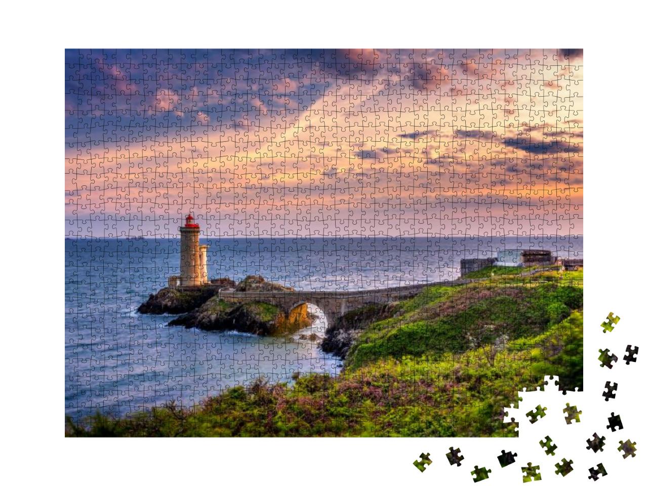 Lighthouse Phare Du Petit Minou in Plouzane, Fort Du Peti... Jigsaw Puzzle with 1000 pieces