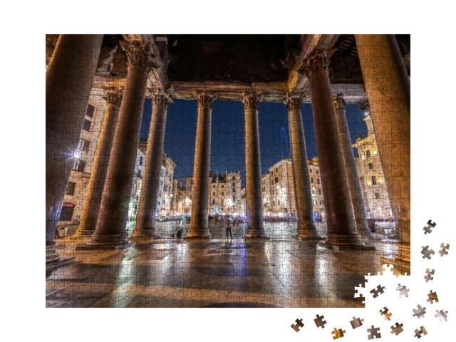 Unique View of the Pantheon in Rome Italy... Jigsaw Puzzle with 1000 pieces