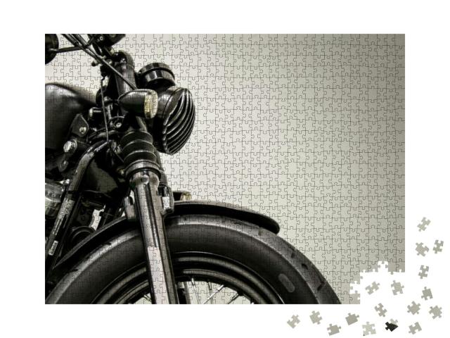 Vintage Motorcycle Detail... Jigsaw Puzzle with 1000 pieces