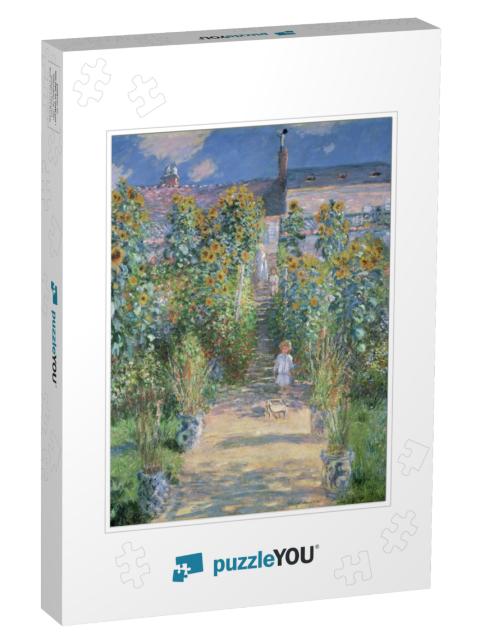 The Artists Garden At Vetheuil, by Claude Monet, 1880, Fr... Jigsaw Puzzle