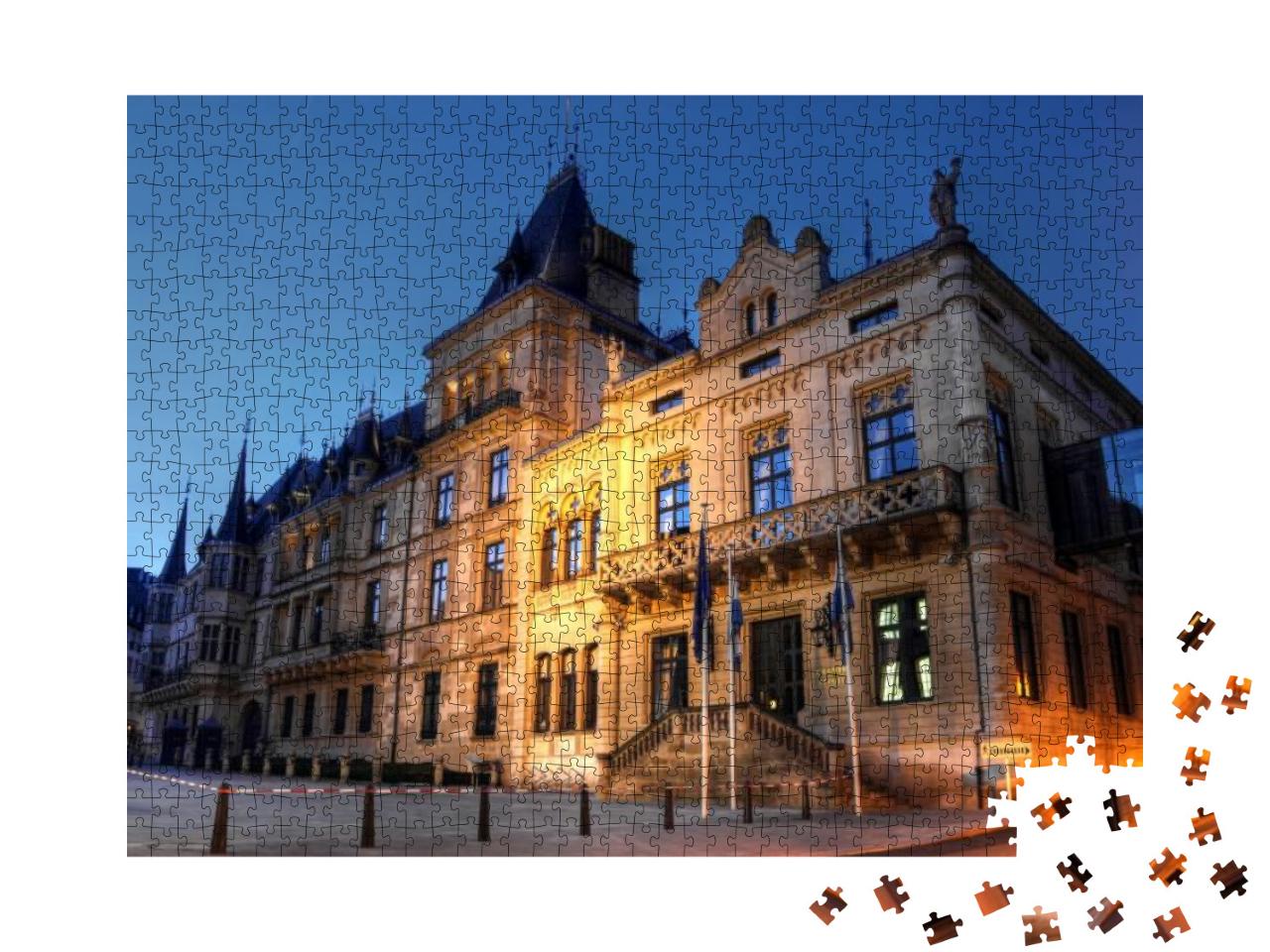 Grand Ducal Palace & the Chamber of Deputies, Luxembourg... Jigsaw Puzzle with 1000 pieces