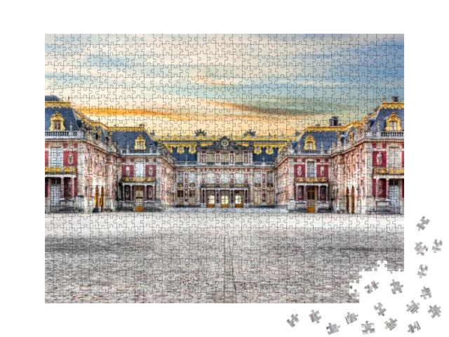 Versailles Palace Outside Paris At Sunset, France... Jigsaw Puzzle with 1000 pieces