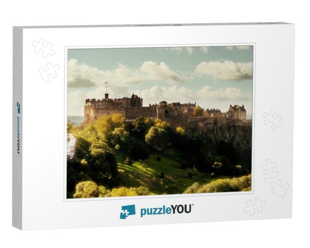 Edinburgh Castle as the Famous City Landmark. United King... Jigsaw Puzzle