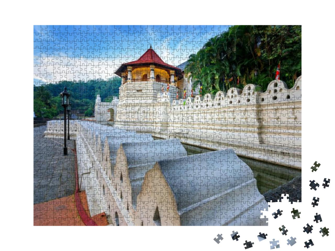 Temple of the Sacred Tooth Relic At Kandy, Sri Lanka... Jigsaw Puzzle with 1000 pieces