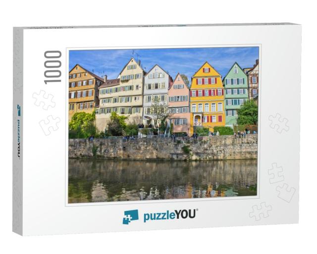 Tuebingen, Old City View by the River, Germany... Jigsaw Puzzle with 1000 pieces