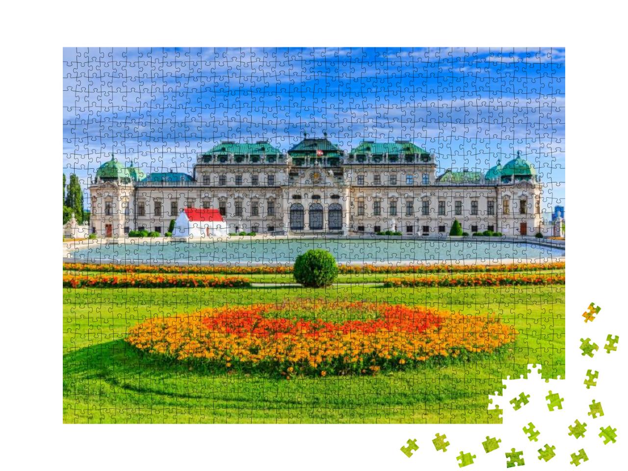 Vienna, Austria. Upper Belvedere Palace & Garden... Jigsaw Puzzle with 1000 pieces