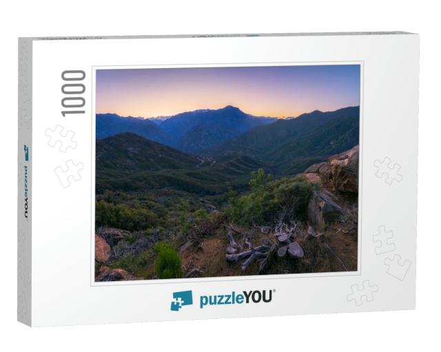 Sunset Over Kings Canyon National Park in the Usa... Jigsaw Puzzle with 1000 pieces